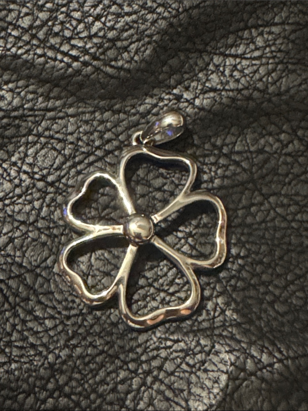 Lia Sophia Openwork Four-Leaf Clover Pendant - Silver